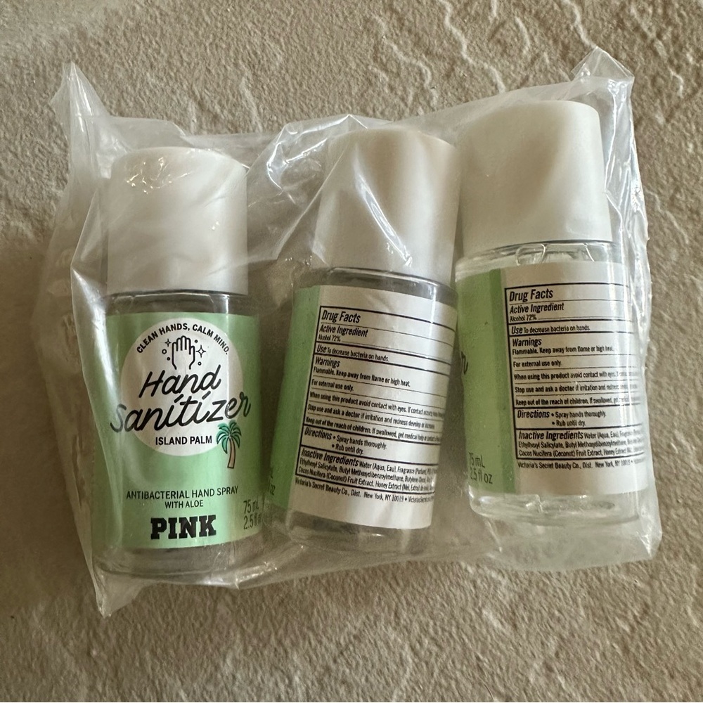 Pink Island Palm Hand Sanitizer Spray - 3 Pack